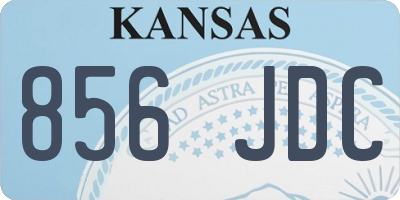 KS license plate 856JDC