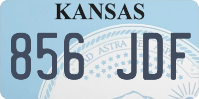 KS license plate 856JDF