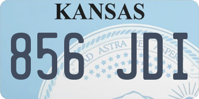 KS license plate 856JDI