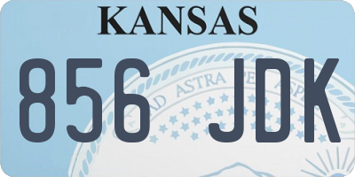 KS license plate 856JDK