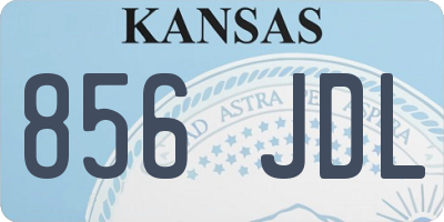 KS license plate 856JDL