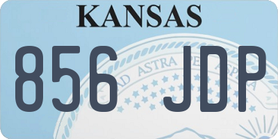 KS license plate 856JDP