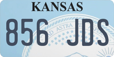 KS license plate 856JDS