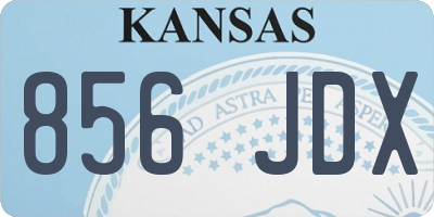 KS license plate 856JDX