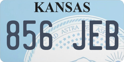 KS license plate 856JEB