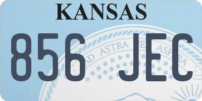KS license plate 856JEC