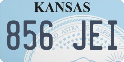 KS license plate 856JEI