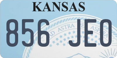 KS license plate 856JEO