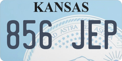 KS license plate 856JEP