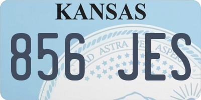 KS license plate 856JES