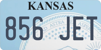 KS license plate 856JET