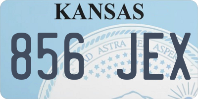 KS license plate 856JEX