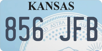 KS license plate 856JFB