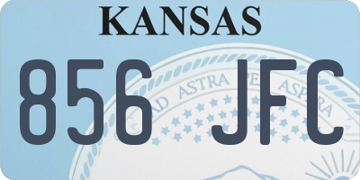 KS license plate 856JFC