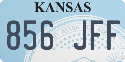 KS license plate 856JFF