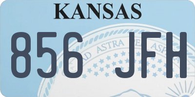 KS license plate 856JFH