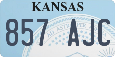 KS license plate 857AJC