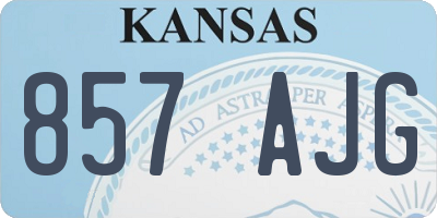 KS license plate 857AJG