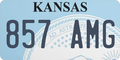 KS license plate 857AMG