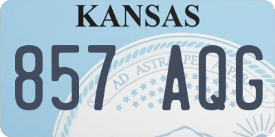 KS license plate 857AQG