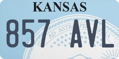 KS license plate 857AVL