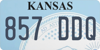 KS license plate 857DDQ