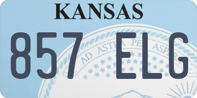 KS license plate 857ELG