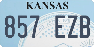 KS license plate 857EZB