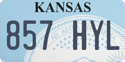 KS license plate 857HYL