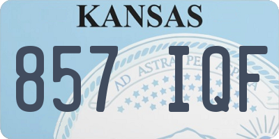 KS license plate 857IQF