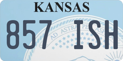 KS license plate 857ISH