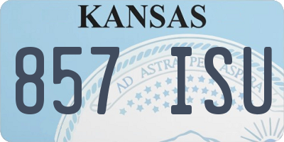 KS license plate 857ISU