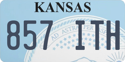 KS license plate 857ITH