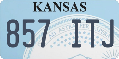 KS license plate 857ITJ