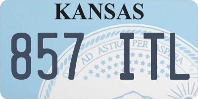 KS license plate 857ITL