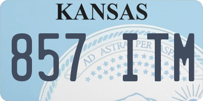 KS license plate 857ITM