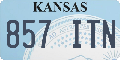 KS license plate 857ITN