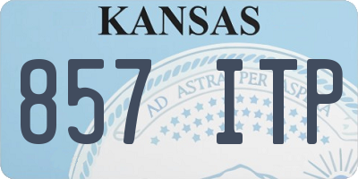 KS license plate 857ITP