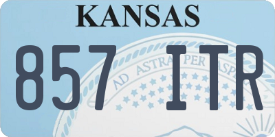 KS license plate 857ITR