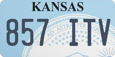 KS license plate 857ITV