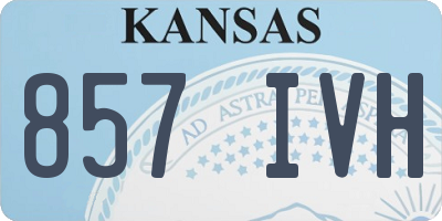 KS license plate 857IVH