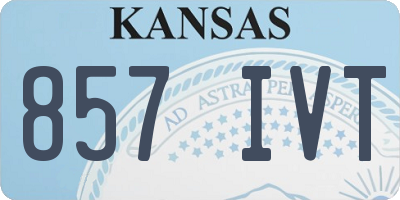 KS license plate 857IVT