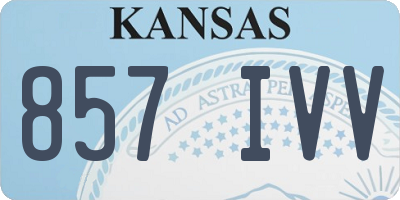 KS license plate 857IVV