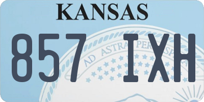 KS license plate 857IXH