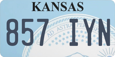 KS license plate 857IYN