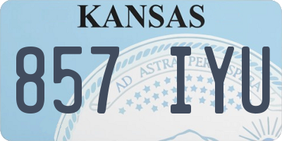 KS license plate 857IYU