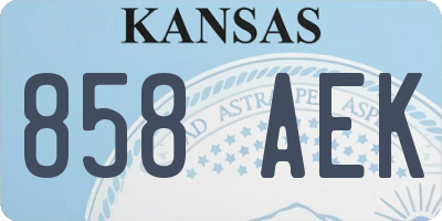 KS license plate 858AEK