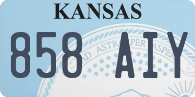 KS license plate 858AIY