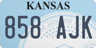 KS license plate 858AJK