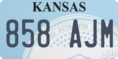 KS license plate 858AJM